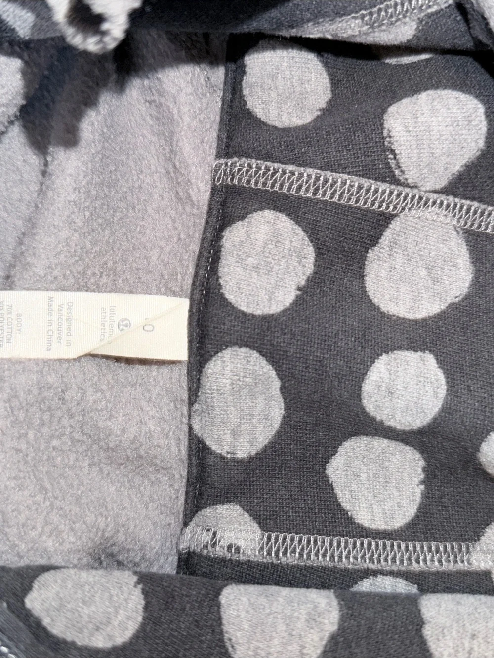 Vintage lululemon athletica Gray Polka Dot Scuba